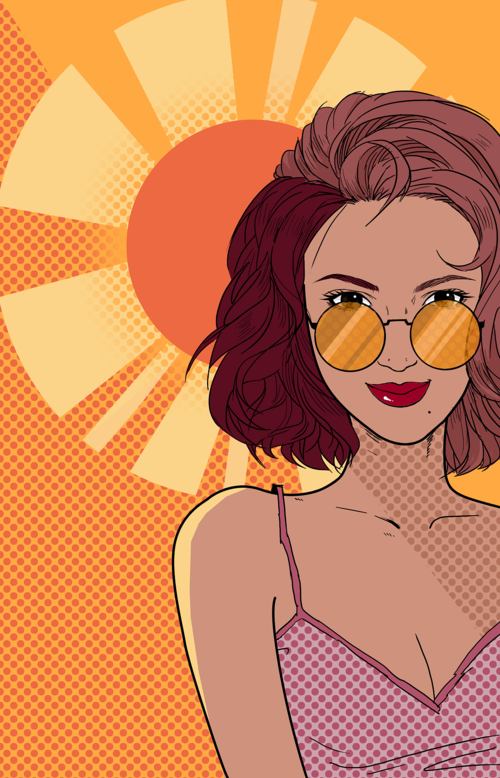 波普风插画——天气