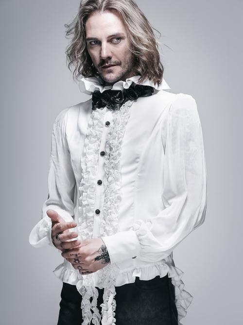 钢铁老爷中世纪英伦爵绅绅士男装修身复古古风爵士衬衫