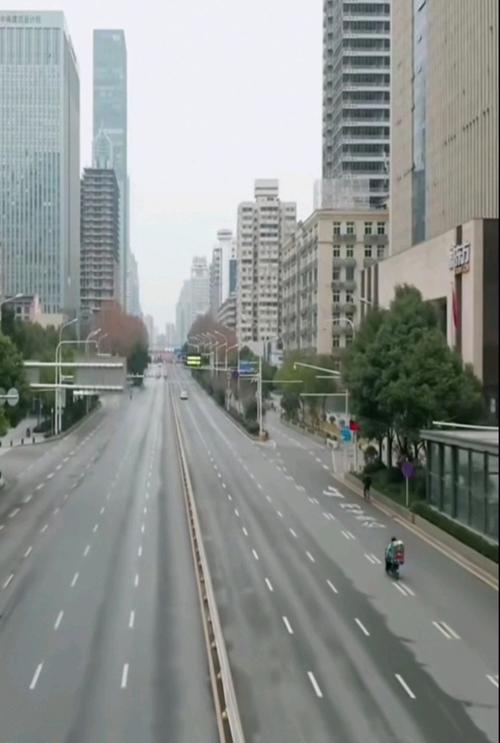 航拍武汉武汉街景