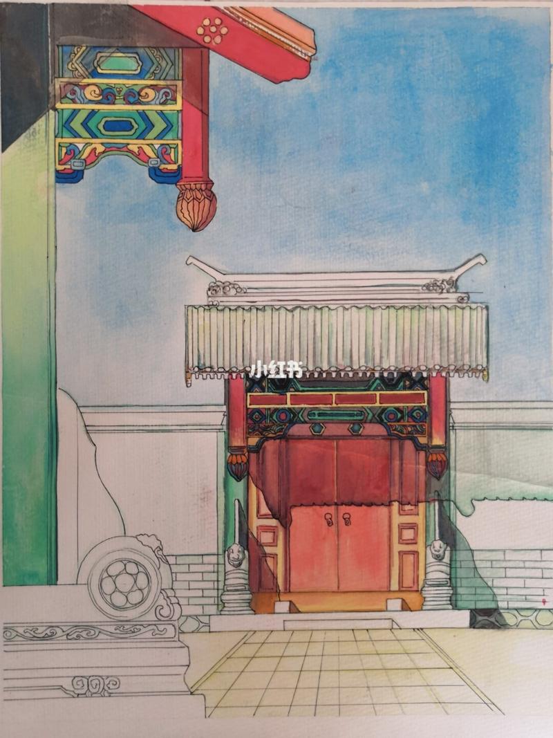 清式垂花门临摹