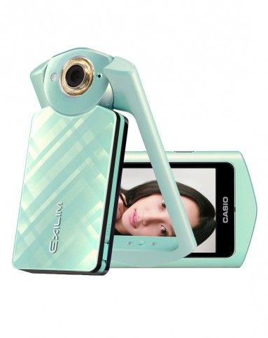 > 卡西欧自拍神器ex-tr550香草绿