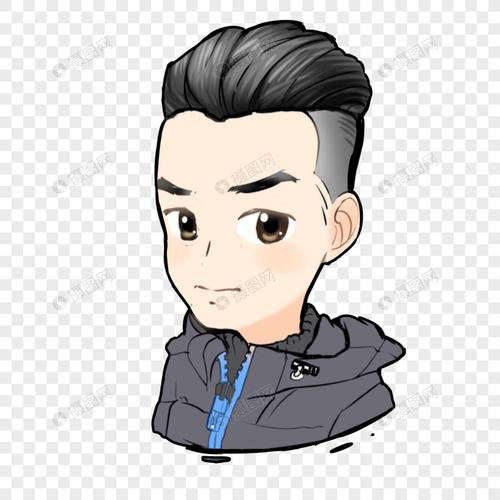 正面男青年卡通头像