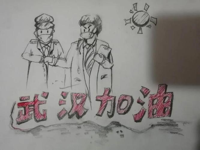 机械系线上主题团日活动"疫情防控 青春力量"手绘作品