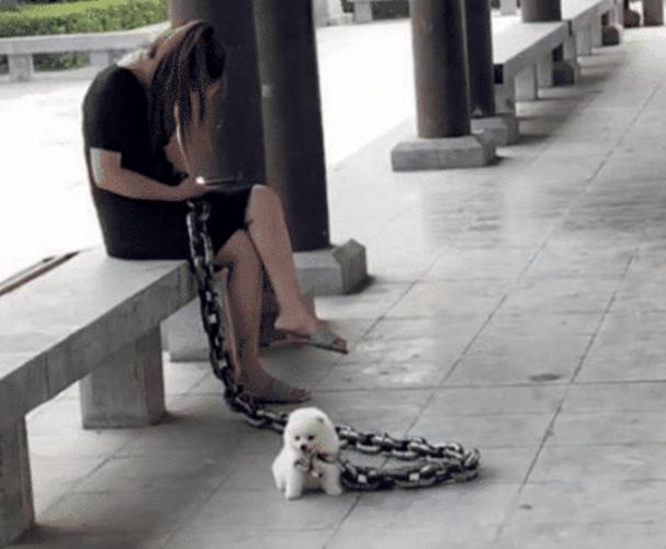 美女真的需要这么做吗?我怎么感觉还是铁链比较沉一些啊