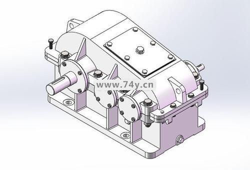 齿轮减速箱三维建模