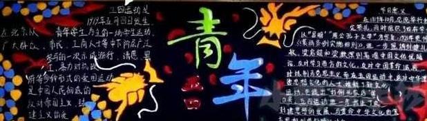 青年节黑板报图片大全