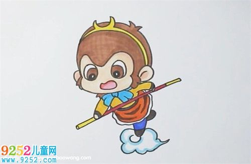 美猴王简笔画 西游记简笔画,美猴王简笔画教程