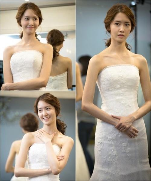 整容前照片被指坑爹 总理和我 允儿穿婚纱娇艳动人 身材似美人鱼