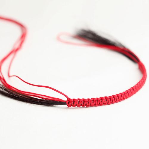 编头发手绳 diy 千寻雨礼物抖音同款编头发手链一缕青丝手工材料