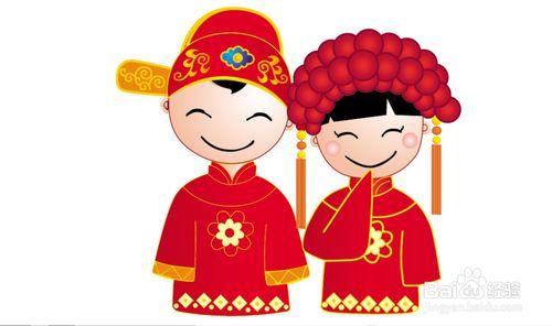 新郎新娘卡通画