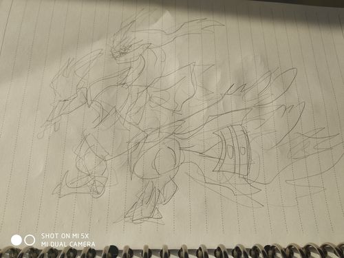 单机游戏 新人up主尝试画酋雷姆 首先描出大概的轮廓~ 然后加上一些