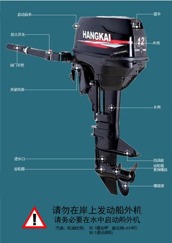 热卖三鹰马达 船外机 船用发动机 汽油水下推进器 舷外机 渔船螺旋桨