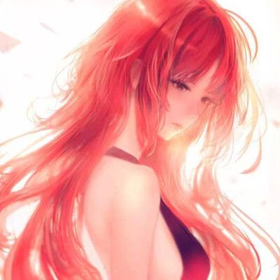 红头发的可爱动漫人物图片女生头像
