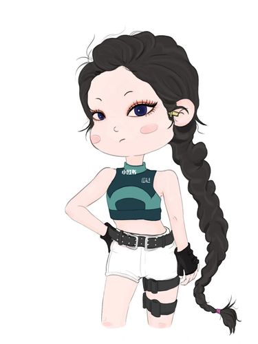 jennie金智妮q版动漫人物_动漫_jennie_动漫分享_素材