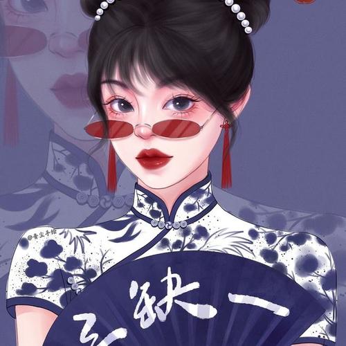 微信头像|超仙的手绘国潮风动漫女生头像,还有宝青坊主头像!