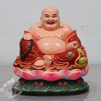 大红色招财进宝弥勒佛头像_微信头像图片大全