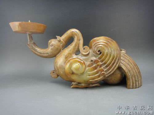 汉代玉器 朱雀灯台【一对】高古玉老玉 和田玉 包老到