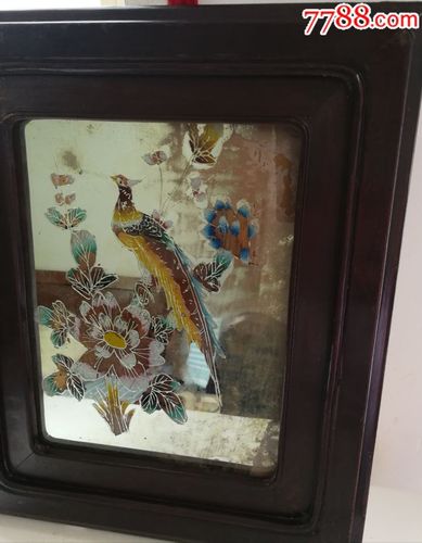 老玻璃画(连框)