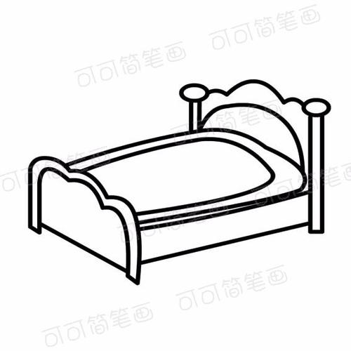 床的简笔画