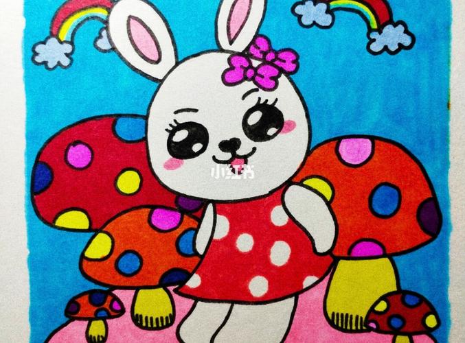 q萌的小动物来袭!马克笔儿童画_儿童画_简笔画_马克笔