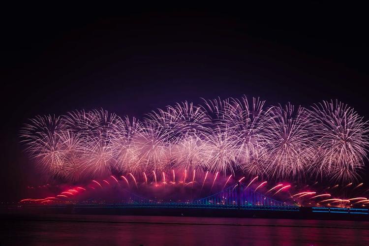相约大连星海广场烟花晚会