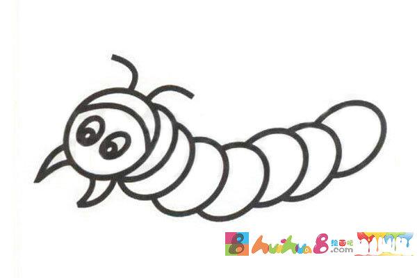 蜈蚣简笔画步骤图解教程