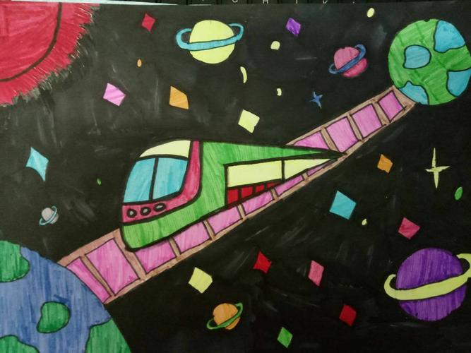 学生作品《太空列车》