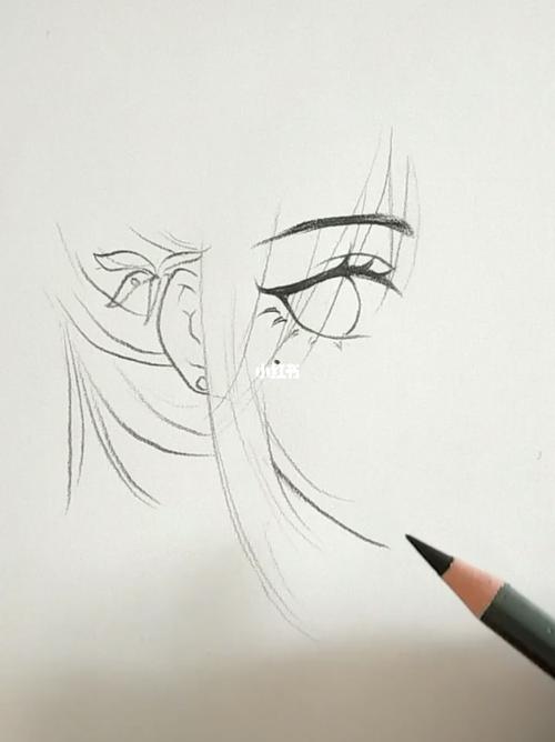 教你画动漫女生侧脸全过程_动漫_侧脸_文化_绘画