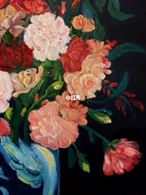《瓶子里的康乃馨》_油画_古典油画_文化_绘画