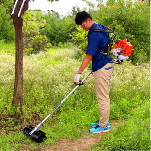 园林,大棚,苗木基地和农田农作物等,锄草作用; 2,相比传统 割草机省去