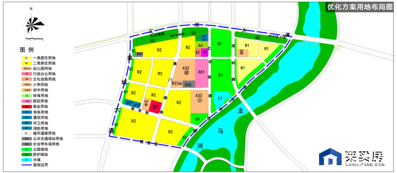 学校医院公园全部规划莱芜区口镇22街区规划公示