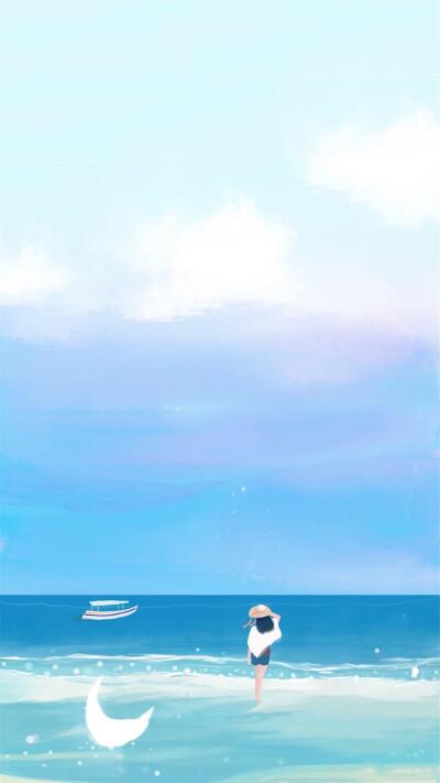 小清新蓝色系壁纸