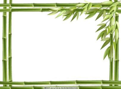 有竹子窗台边框的手抄报 关于竹子的手抄报
