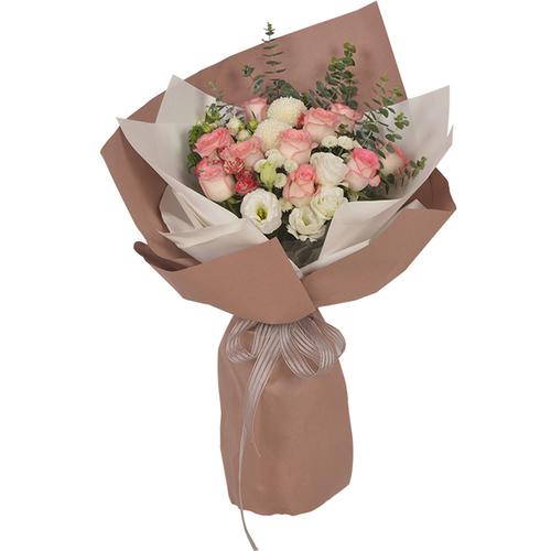 耷 棉纸高档防水鲜花包装纸材料花艺玫瑰花花束包装材料包花纸