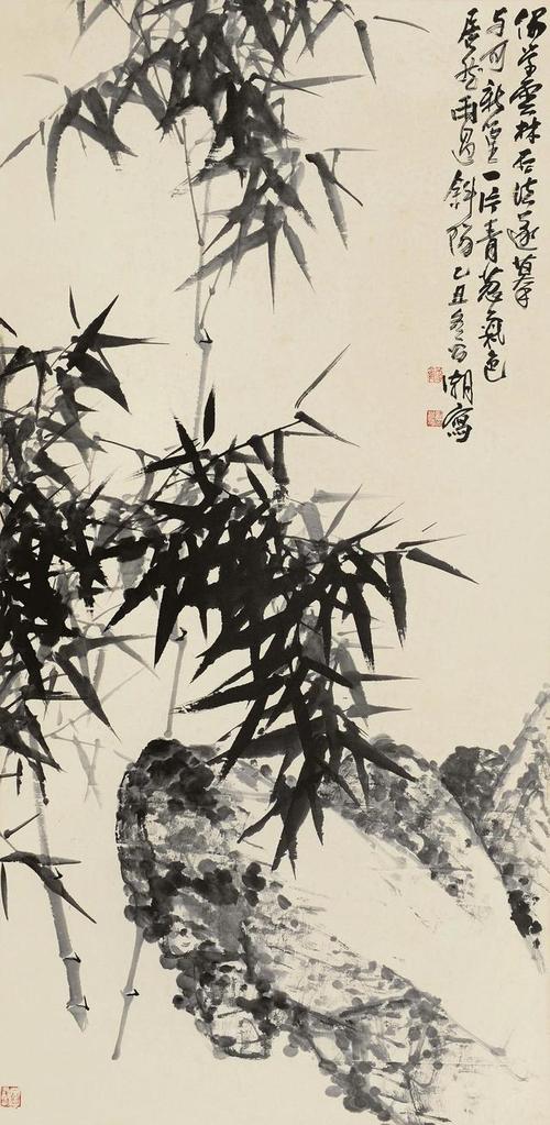 这样的竹子,清新隽逸,人见人爱!岭南花鸟画大家刘昌潮