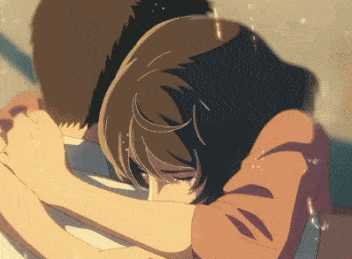 动漫gif:可爱动图,动态gif,不顾一切的奔向你,拥抱你