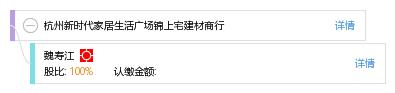 经营者 企业图谱 股权结构图 魏 魏寿江 他有1家公司,分布如下 浙江