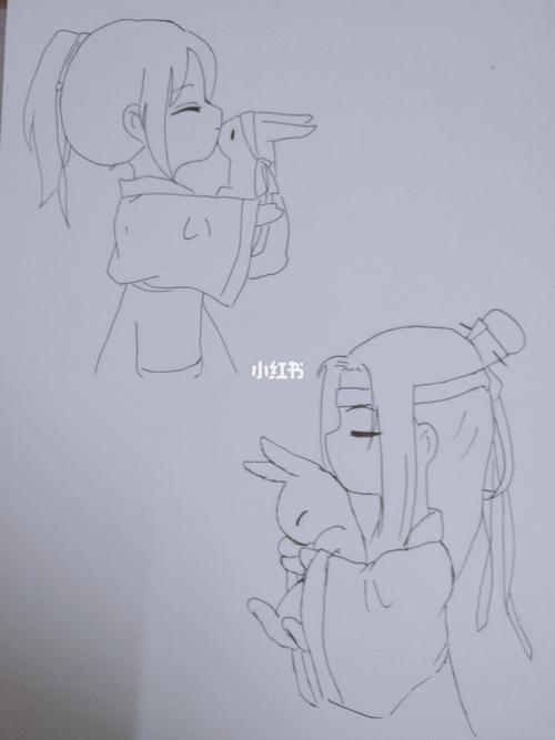 蓝忘机教程_简笔画_简笔画教程_文化_绘画