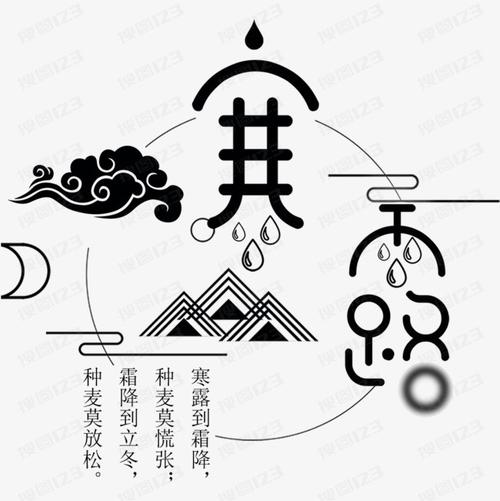 中国风传统寒露海报设计