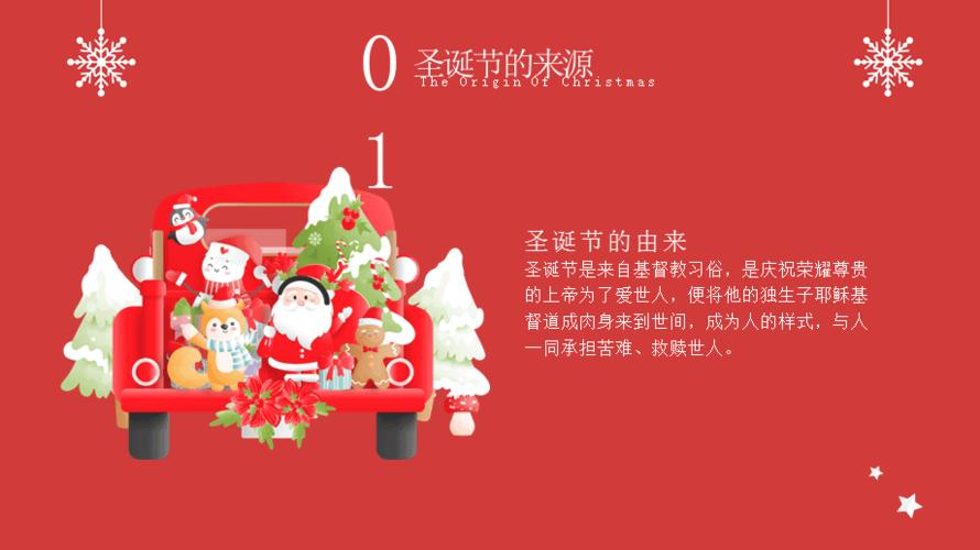 圣诞节节日介绍ppt模板下载
