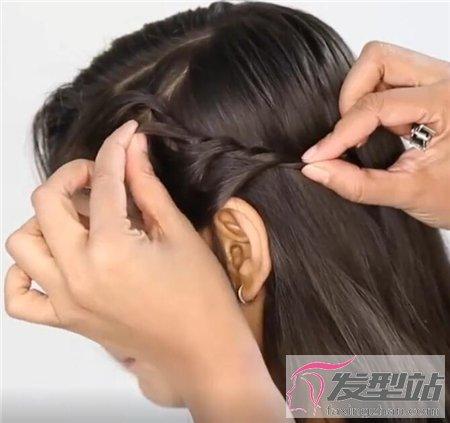 儿童编发短发发型扎法简约文静短发也很美