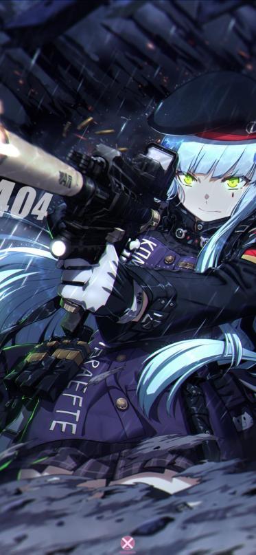 2k手机竖屏分辨率828x1792少女前线 hk416 少女孩子壁纸