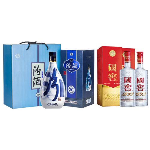 汾酒青花3053度500ml2瓶礼盒装泸州老窖国窖157352度500ml2瓶参数