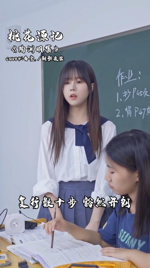 翻唱林小珂桃花源记这篇课文还有多少同学没有背会呢