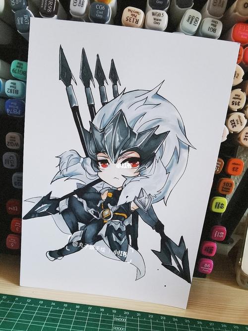 王者荣耀系列_手绘_马克笔_王者荣耀怎么样_马克笔手绘_人文_绘画