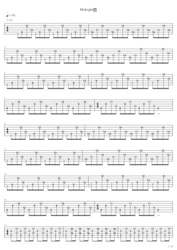 midnight 吉他谱