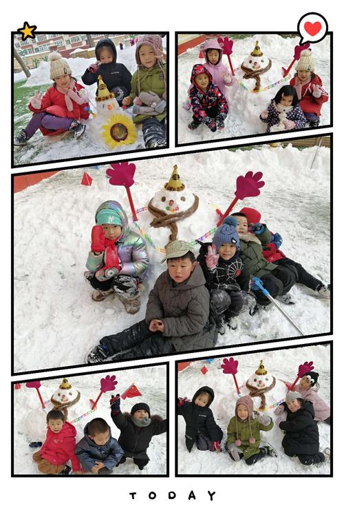 【天山幼儿园】"我和雪人做朋友"堆雪人活动