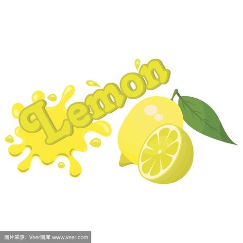 柠檬,矢量,无人,绘画插图,符号