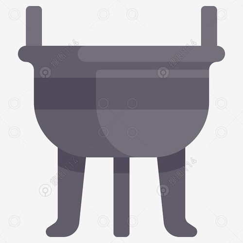 卡通迎新年图标三足鼎