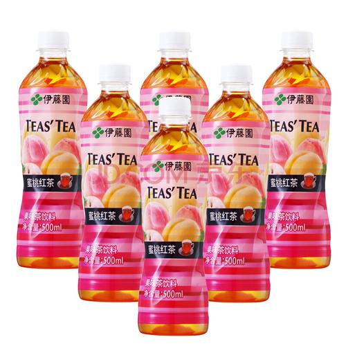 伊藤园(itoen)teas"tea 蜜桃红茶 果味茶饮料 500ml*15瓶 整箱